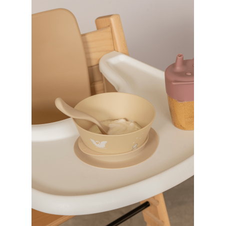 Citron Silicone Bowl Suction - Beige
