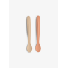 Citron Silikonové lžičky - dlouhé, 2ks - Blush Pink/ Beige