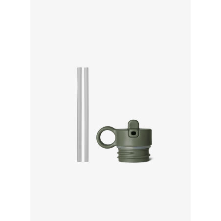 Citron Replacement Lid with Straws, Green
