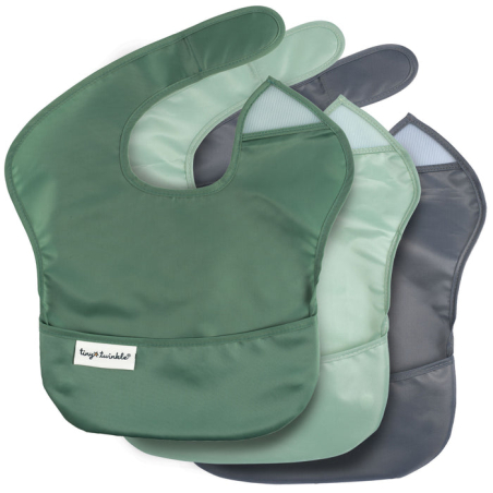 Tiny Twinkle Podbradník 3 ks - Olive /Sage /Charcoal