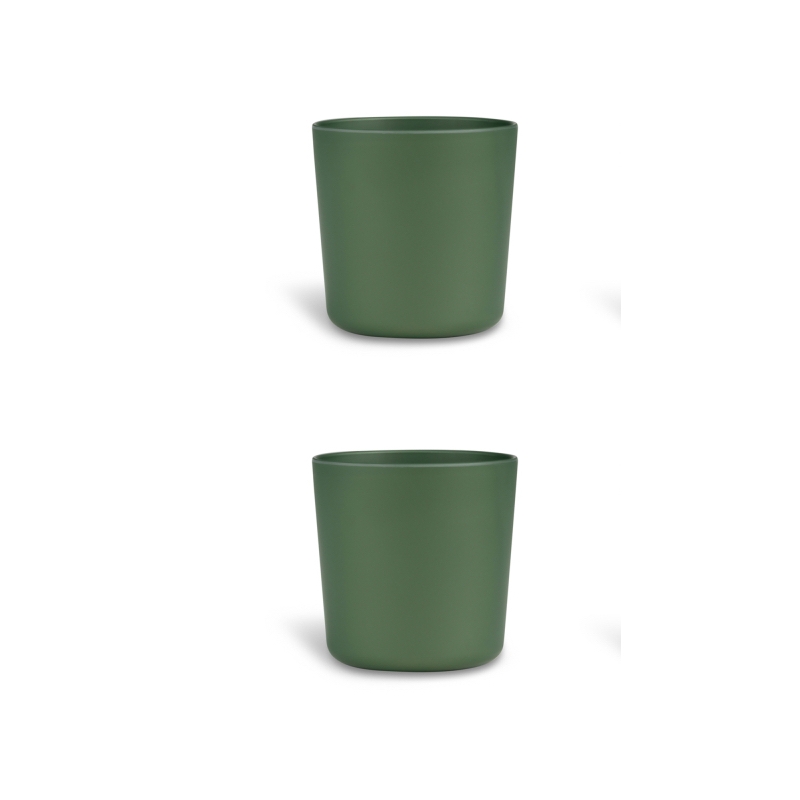 Citron Sada 4 hrnečků z bio materiálu - zelená / krémová