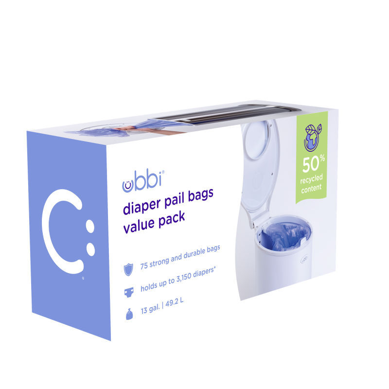 Ubbi Plastic bags, 3-pack (75 pcs)