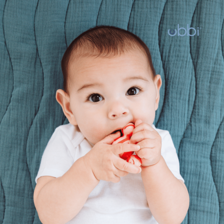 Ubbi Silikónová hryzacia hračka, Pink