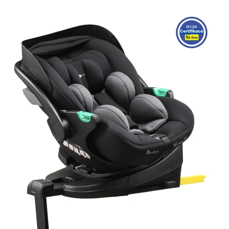 Cozy N Safe AVALON i-Size 360° autosedačka vr. ISOFIX bázy, Black/Grey 2025