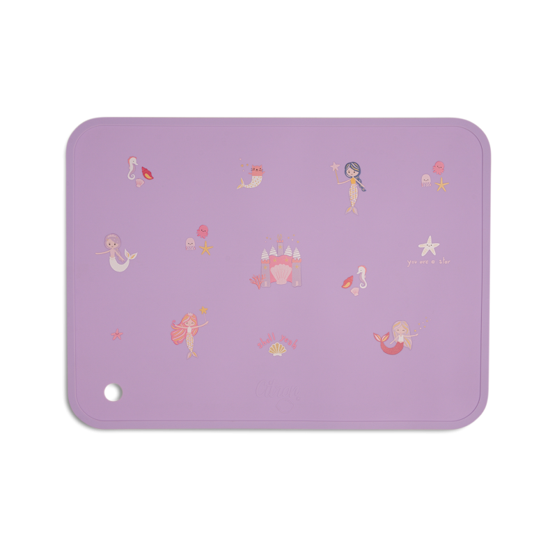 Citron Silicone Placemat Rectangle - Mermaid