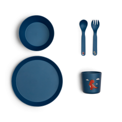 Citron Jedálenská sada z bio materiálu - Blue Dino 2