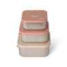 Citron Sada 3 stohovatelných boxů z nerezu - Ballerina