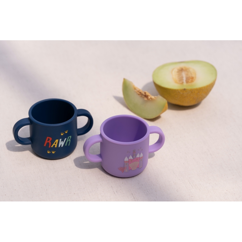 Citron Mini Silicone Cup - Blue Dino