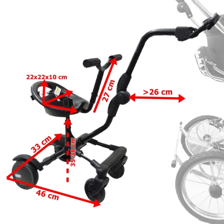 copy of EICHHORN Uptown Rider se sedátkem a volantem