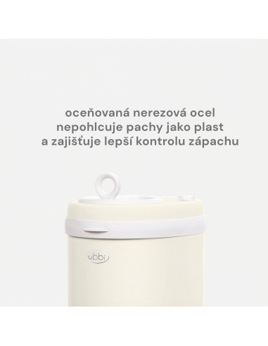 Ubbi Kôš na plienky, Matte Ivory - NEW