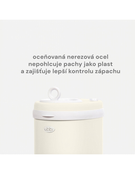 Ubbi Kôš na plienky, Matte Ivory - NEW