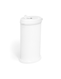 Ubbi Diaper pail, Matte White (fluted)