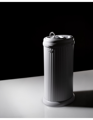 Ubbi Diaper pail, Matte White (fluted)