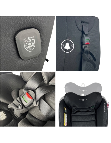 Cozy N Safe APOLLO i-Size 360° autosedačka 40-150, Onyx 2026