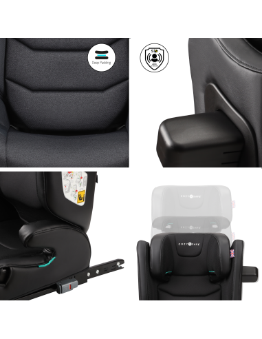 Cozy N Safe PORTLAND i-Size autosedačka 100-150, Jet 2026
